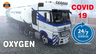 ETS2 GAMEPLAY - mercende benz TRUCK |  oxygen tanker delivery | Euro truck simulator 2 with mod