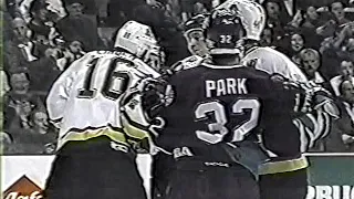 Gino Odjick vs Peter Leboutillier