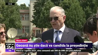 Ce spune Mircea Geoană despre o eventuală candidatură la președinție