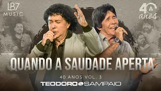 Teodoro e Sampaio - Quando a saudade aperta | 40 Anos, Vol 3. (Vídeo Oficial)