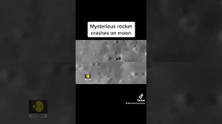 4th March unknown rocket crashes on moon, leaving two craters 350 miles wide #mystery #crash #rocket