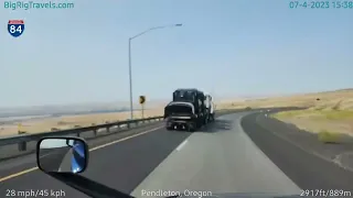 BigRigTravels LIVE | near Pendleton to Hermiston, OR (7/4/23 3:29 PM)