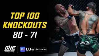 ONE Championship's Top 100 Knockouts | 80 - 71