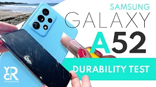 SAMSUNG GALAXY A52 TEST | DURABILITY & DROP TEST (Gorilla Glass 5 is amazing !) | YCR