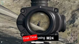 PUBG M24 first try