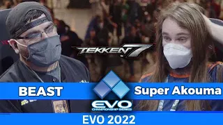 EVO 2022 TEKKEN 7 - BEAST INFECTION Vs SUPER AKOUMA