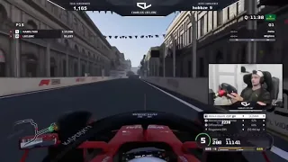 Charles Leclerc iconic crash at Baku