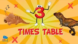 3 Times Table Song: Easy Peasy Maths | Educational Videos for Kids