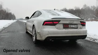 Audi A7 3.0 TDI Biturbo | Baq Exhaust | Turbo-back active exhaust system