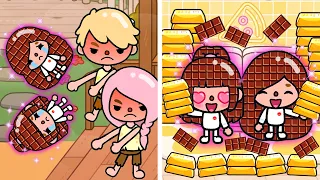 Chocolate Hair Made Twins Become Rich | Toca Life Story | Toca Boca