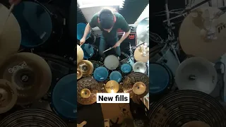 Quad Pedal Drummer shows new fills #shorts #drummer #viral #drums #music