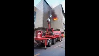 The water bomb fire truck can extinguish fires from a long distance. How about this design #shorts