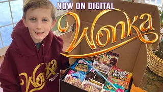 We got a WONKA box FULL of CANDY to Celebrate its Digital Release!!! Timothee Chalamet Warner Bros