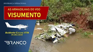 ARMADILHAS DO "VOO VISUMENTO" | Acidente Cessna 177