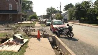 Berks County residents cleaning up after flooding