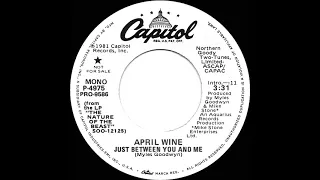 1981 April Wine - Just Between You And Me (mono radio promo 45)