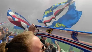 Sampdoria - Reggiana INNO + COREOGRAFIA