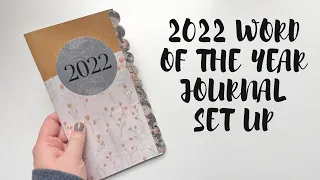 2022 Word of the Year notebook set up | Creative Faith & Co.