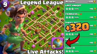 Th16 Legend League Attacks Strategy! +320 May Season Day 9 : Clash Of Clans