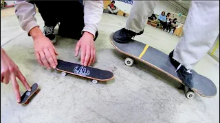 FINGERBOARD Vs HANDBOARD Vs REAL SKATEBOARD! / Warehouse Wednesday!