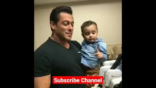 Salman Khan with Irfan Pathan son | Salman khan funny masti with Irfan Pathan son