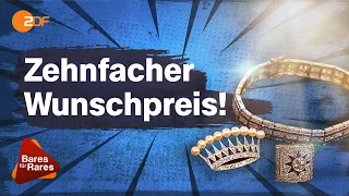 Erbe mit über 5 Karat! Wunschpreis für Schmuck deutlich übertroffen | Bares für Rares