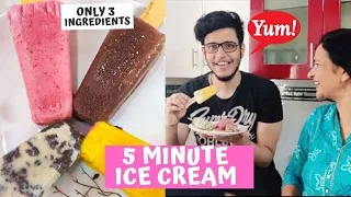 EASY TO MAKE HOMEMADE ICE CREAM RECIPE| ONLY 3 INGREDIENTS | NO GAS RECIPE