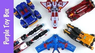 Tobot V 6, 5 and 4 Combined  Transformer Toys 또봇V 6단합체 우주최강 마스터V