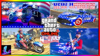 ALL *LIMITED TIME* 4TH OF JULY CONTENT IN GTA 5 ONLINE! Independence Day 2022 DLC UPDATE!