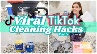 TIKTOK CLEANING HACKS | TESTING VIRAL TIKTOK CLEANING HACKS PART 2 | CLEANTOK