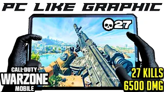 PC LOOK LIKE GRAPHICS + GAMEPLAY 60 FPS WARZONE MOBILE - 120 FPS IPAD PRO 4TH GEN HANDCAM GAMEPLAY