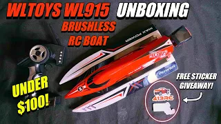 WLToys WL915 RTR Brushless RC Boat (Best Budget RC Boat Under $100) - Unboxing