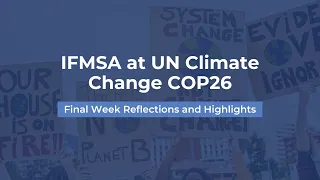 IFMSA at UN Climate Change COP26