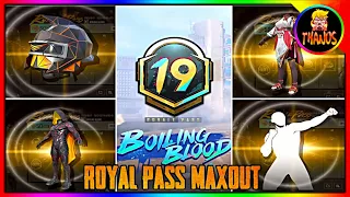 M19 ROYAL PASS 1 TO 50  MAX OUT 😍🔥 PUBG MOBILE