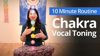 Chakra VOCAL TONING with Jen Angeli from Sedona Wellness Cafe | 10 Minute Daily Routines