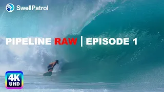 Pipeline Raw |  Episode 1  |   Winter's First Epic Swell  4K (RAW Footage)