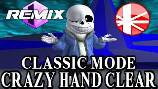 Project M Ex Remix 0.95b - Classic Mode on Intense with Sans (Crazy Hand Clear)