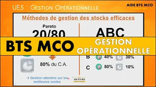 AIDE BTS MCO | Quelles sont les méthodes de gestion efficaces ? | U5 GESTION OPÉRATIONNELLE