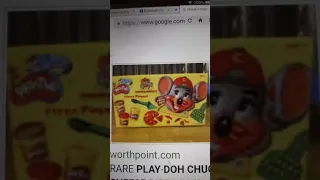 Chuck e cheese play doh set