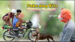 FAKE DOG BITE "PUBLIC PRANK" | Akala nila nakagat talaga sila 😂