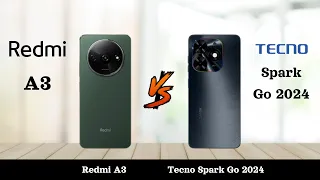 Redmi A3 Vs Tecno Spark Go 2024 | Full Comparison 2024