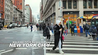 NEW YORK CITY - Manhattan Winter Season, Madison Square, Broadway and Union Square, Travel, USA, 4K