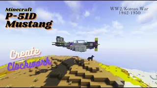 Minecraft Create Clockwork: P-51D Mustang