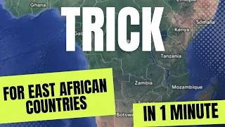 Learn East African Coast Countries - 1 Minute Trick | English