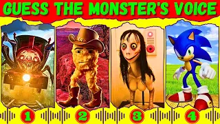 Guess Monster Voice! Choo Choo Charles, Gegagedigedagedago, Momo, Sonic Coffin Dance