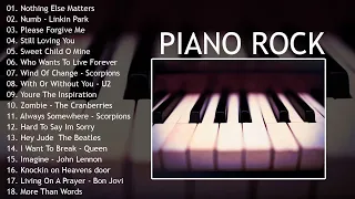 Relaxing Piano Slow Rock 70's 80's - Best Of Piano Slow Rock Instrumental 2023