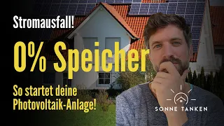 So startet die Photovoltaikanlage bei Stromausfall wenn der Speicher leer ist! - Schwarzstart!