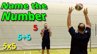 🇺🇸/🇬🇧 Improve Your Perceptiveness & Ball Control 🏐 | Volleyball Drill “Name The Number”