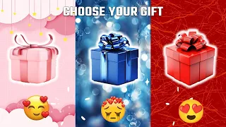 Choose your gift box 🎁💖💙❤️ Pink, Blue and Red 🎀 3 gift box challenge 🎉