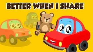 Little Red Car - Better When I Share Song | Car Cartoons For Babies by Kids Channel